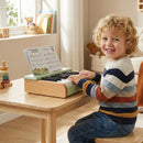 18-Key Wooden Piano for Kids with Music Stand