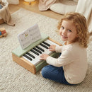 18-Key Wooden Piano for Kids with Music Stand by LJGDeals
