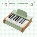 18-Key Wooden Piano for Kids with Music Stand
