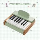 18-Key Wooden Piano for Kids with Music Stand by LJGDeals