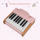 18-Key Wooden Piano for Kids with Music Stand