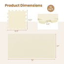 Interlocking EVA Foam Floor Tiles 18-Pack with Borders by LJGDeals