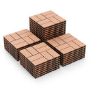 18 Pieces 12 x 12 Inch All Weather Interlocking Deck Tiles by LJGDeals