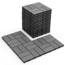 18 Pieces 12 x 12 Inch All Weather Interlocking Deck Tiles by LJGDeals
