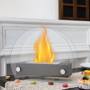 JHY Design Portable Tabletop Fire Pit 35cm – Clean-Burning Bio Ethanol, Ventless, Indoor/Outdoor