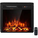 18 Inch 1500W Electric Fireplace Freestanding and Recessed Heater by LJGDeals