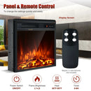 18 Inch 1500W Electric Fireplace Freestanding and Recessed Heater by LJGDeals