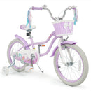 18-Inch Kids Bike Adjustable with Basket and Streamers Purple - Princess of the Sea Theme by LJGDeals
