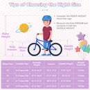 18-Inch Kids Bike Adjustable with Basket and Streamers Purple - Princess of the Sea Theme