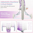18-Inch Kids Bike Adjustable with Basket and Streamers Purple - Princess of the Sea Theme by LJGDeals