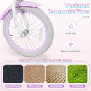 18-Inch Kids Bike Adjustable with Basket and Streamers Purple - Princess of the Sea Theme