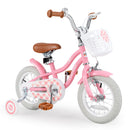 18 Inch Kids Bike with Training Wheels and Basket for Boys Girls 4-8 Years Old-18 inches