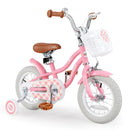 14 Inch Kids Bike with Training Wheels and Basket for Boys Girls 3-5 Years Old-14 inches by LJGDeals