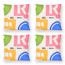 18 x 18 Inch Inches Square Throw Pillows with Removable and Washable Velvet Pillow Cases by LJGDeals
