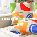 18 x 18 Inch Inches Square Throw Pillows with Removable and Washable Velvet Pillow Cases by LJGDeals