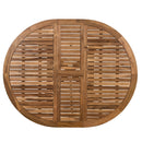 TOPMAX Modern 5-Piece Patio Extendable Wooden Dining Table Set, 12inch Butterfly Leaf Foldable Round Kitchen Table Set with 4 Rattan Arm Chairs for Backyard,Balcony, Garden, Poolside, Natural