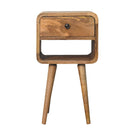 Mini Chestnut Curve Lower Bedside Nifhtstand by HouseOfZazla