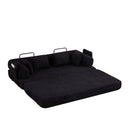 Convertible Sleeper Sofa Bed With Cylindrical Pillow by HouseOfZazla