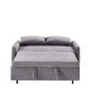 Pull Out Sleep Sofa Bed Loveseats Sofa Couch With Adjsutable Backrest, Storage Pockets, 2 Soft Pillows, USB Ports For Living Room, Bedroom, Apartment, Office by HouseOfZazla
