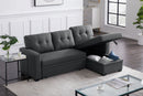 Upholstered Pull Out Sectional Sofa With Chaise by HouseOfZazla