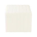 Ada Footstool Ottoman, Channel Tufted