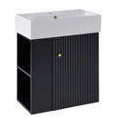 Modern Floating Bathroom Vanity With Ceramic Basin Perfect For Small Bathrooms by HouseOfZazla