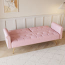 Luxurious Sofa Bed With Nail Head Trim And Matching Pillow by HouseOfZazla