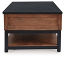 Kallari - Lift Top Cocktail Table - Warm Brown / Black by Unique Piece Furniture