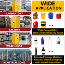 60 Gal Flammable Safety Cabinet, 34"W x 34"D x 65"H by HouseOfZazla