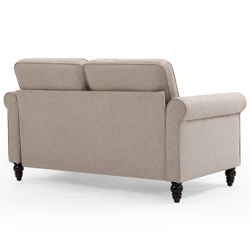 45 inch, 2 Seater Loveseat Sofa, Mid Century Modern Couches for Living Room, Button Tufted Sofa