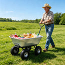 Folding Poly Garden Dump Truck with Steel Frame and Pneumatic Tires by HouseOfZazla