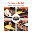 Hot Pot with Grill 1800W 2-in-1 Electric Smokeless Grill Hot Pot for 2-8 People by HouseOfZazla