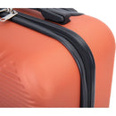 2Piece Luggage Sets ABS Lightweight Suitcase, Spinner Wheels, (20/14) DARK ORANGE