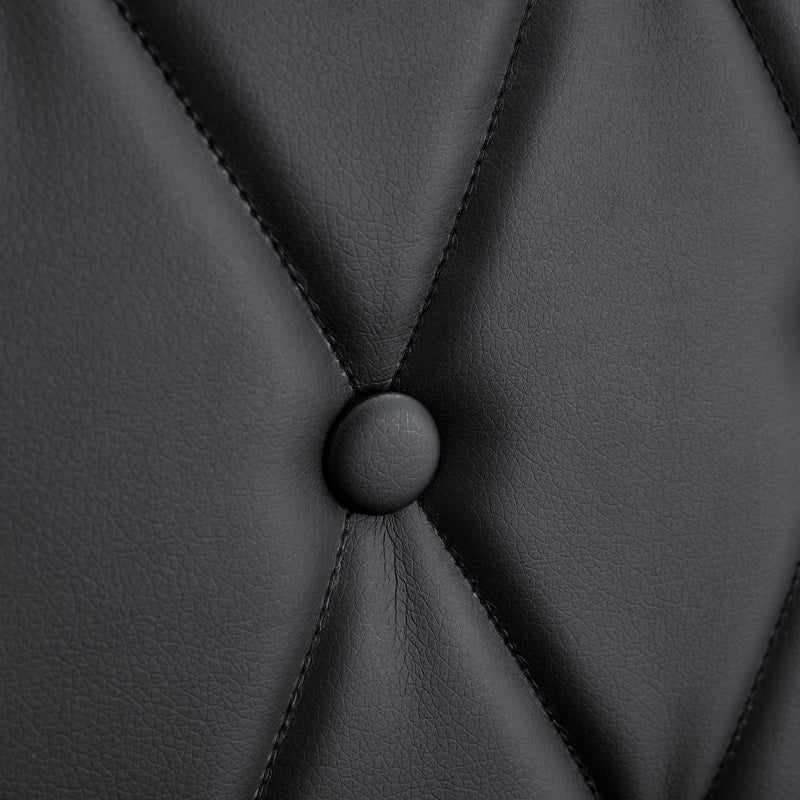 4-piece dining chair set, modern style kitchen soft cushion high backrest, with embedded buttons, metal leg office chair, suitable for restaurants, offices, and restaurants.