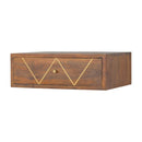 Floating Bedside Table - Chestnut by HouseOfZazla