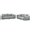 3-seater + 2-seater combination sofa Modern Couch for Living Room Sofa,Solid Wood Frame and Stable Metal Legs, 4 Pillows, Sofa Furniture for Apartment