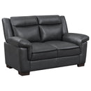 Jacob - Loveseat With Pillow Top Arms Upholstery - Gray by HouseOfZazla