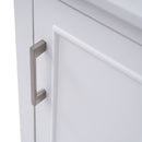 Modern Small Bathroom Vanity Cabinet With Ceramic Basin, Ample Storage, 1 Soft Close Door by HouseOfZazla