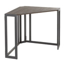 Roman - Industrial Corner Desk - Black / Espresso by HouseOfZazla