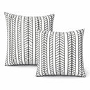 2 Pack Outdoor Throw Pillows, Waterproof & Fade-Resistant Patio Cushions by HouseOfZazla