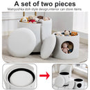 Barrel Chair With Built In Storage, 360° Swivel - Beige by HouseOfZazla