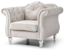 Chic Transitional Flared Arm Chair