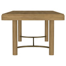 Arini 7-piece Extension Leaf Dining Table Set Sand Wash and Black