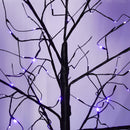 3 Pc Illuminated Halloween Tree with Purple LED Glow