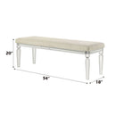 Tarian - Bench - Pearl White