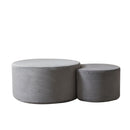 Modern Upholstered Round Coffee Table For Living Room (Set of 2) by HouseOfZazla