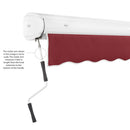 [18x10FT] Awntech Key West Premium Manual Outdoor Retractable Awning [FCM18-SBY] (SAK68372)