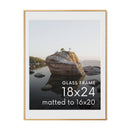 18x24, Brass Aluminum Glass Frame by Haus and Hues