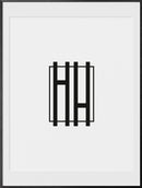 18x24, Black Aluminum Glass Frame