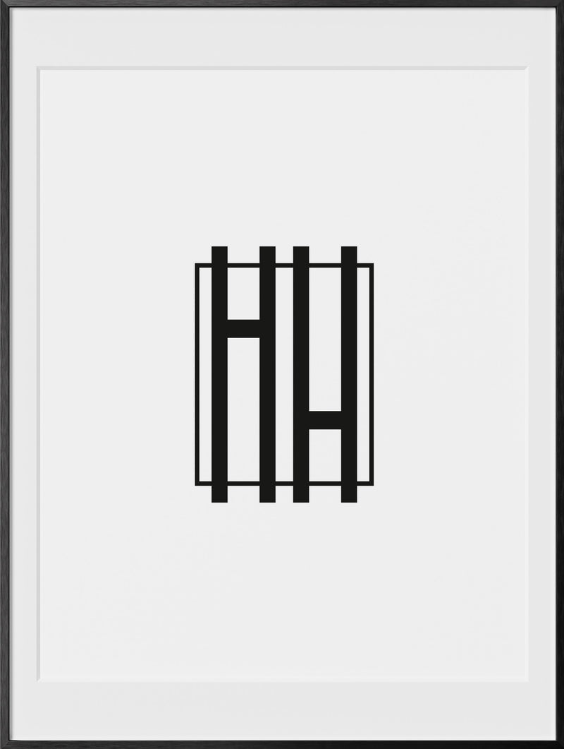 18x24, Black Aluminum Glass Frame